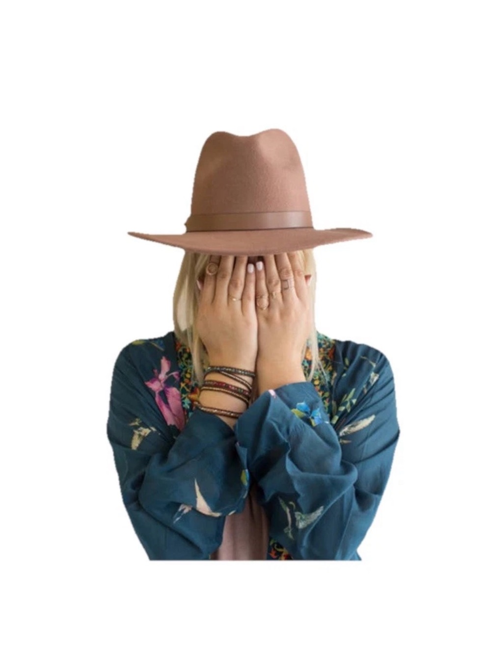 Lack Of Color Dusty Mauve Felt Fedora Hat Size: Large NWT 🏷️ (SOLD OUT)